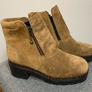 Blondo Women’s Booties Waterproof Suede Comfort Brown Size 9.5 Ankle Boot